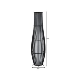 Dunelm Alec Natural Cane Black Floor Lamp 13 Dunelm Alec Natural Cane Black Floor Lamp -Lighting Heaven 1000149078 alt06