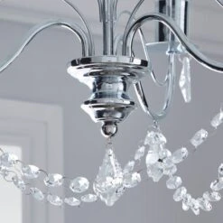 Dunelm Elizabeth 3 Light Bathroom Chrome Chandelier 10 Dunelm Elizabeth 3 Light Bathroom Chrome Chandelier -Lighting Heaven 1000149086 alt02