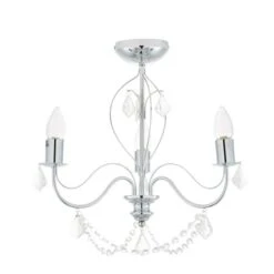 Dunelm Elizabeth 3 Light Bathroom Chrome Chandelier 12 Dunelm Elizabeth 3 Light Bathroom Chrome Chandelier -Lighting Heaven 1000149086 alt05