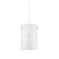 Dunelm Grayson Dot Glass White Easy Fit Pendant -Lighting Heaven 1000149113 alt05