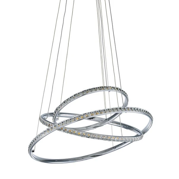 Dunelm Cali 3 Light Integrated LED Hoop Crystal Ceiling Fitting 7 Dunelm Cali 3 Light Integrated LED Hoop Crystal Ceiling Fitting - Image 5