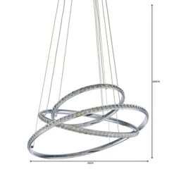 Dunelm Cali 3 Light Integrated LED Hoop Crystal Ceiling Fitting 13 Dunelm Cali 3 Light Integrated LED Hoop Crystal Ceiling Fitting -Lighting Heaven 1000149123 alt06