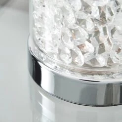 Dunelm Adela Pad Chrome Touch Dimmable Table Lamp -Lighting Heaven 1000149127 alt02