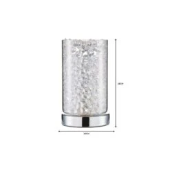 Dunelm Adela Pad Chrome Touch Dimmable Table Lamp -Lighting Heaven 1000149127 alt06