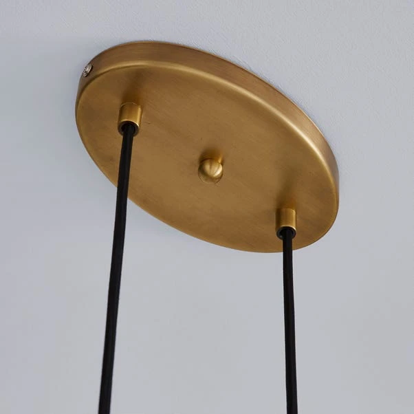 Dunelm Colt 3 Light Diner Antique Brass Ceiling Fitting 6 Dunelm Colt 3 Light Diner Antique Brass Ceiling Fitting - Image 4