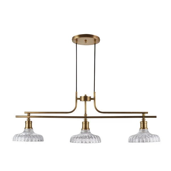 Dunelm Colt 3 Light Diner Antique Brass Ceiling Fitting 7 Dunelm Colt 3 Light Diner Antique Brass Ceiling Fitting - Image 5