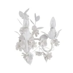Dunelm Chateau 2 Light Candelabra White Wall Light 12 Dunelm Chateau 2 Light Candelabra White Wall Light -Lighting Heaven 1000149138 alt05