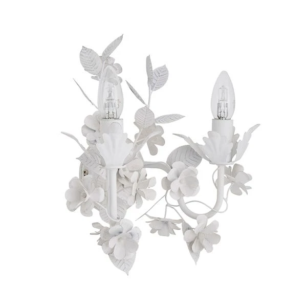 Dunelm Chateau 2 Light Candelabra White Wall Light 7 Dunelm Chateau 2 Light Candelabra White Wall Light - Image 5