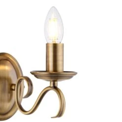 Vogue Lighting Vogue Bernice 2 Light Wall Light Antique Brass -Lighting Heaven 1000156380 alt02