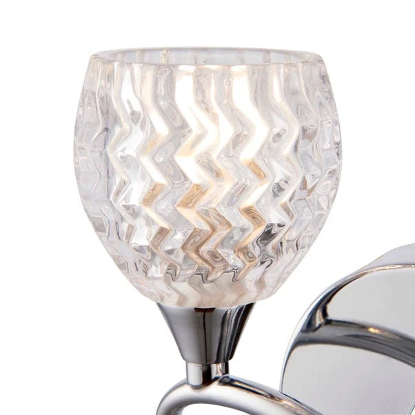 Vogue Lighting Vogue Boyer 2 Light Wall Light Chrome 6 Vogue Lighting Vogue Boyer 2 Light Wall Light Chrome - Image 4