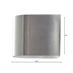 Dunelm Tam Down Lighter Steel Outdoor Wall Light -Lighting Heaven 1000157764 alt04