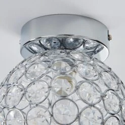 Dunelm Sphere 1 Light Pendant Flush Ceiling Fitting -Lighting Heaven 1000158428 alt03