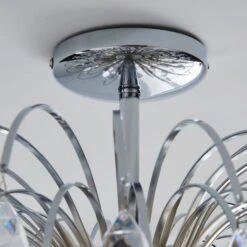 Dunelm Parla 3 Light Jewels Semi-Flush Ceiling Fitting 10 Dunelm Parla 3 Light Jewels Semi-Flush Ceiling Fitting -Lighting Heaven 1000158441 alt02