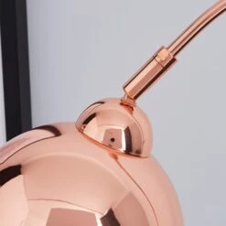 Dunelm Herm Arc Copper Floor Lamp -Lighting Heaven 1000158494 alt02