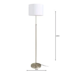 Dunelm Hemming Adjustable Height Steel Floor Lamp -Lighting Heaven 1000158513 alt04