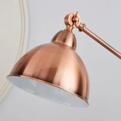 Dunelm Lever Arm Copper Floor Lamp -Lighting Heaven 1000158531 alt02