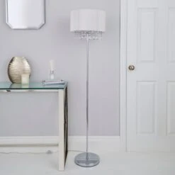 Dunelm Riah Jewel Ivory Floor Lamp 9 Dunelm Riah Jewel Ivory Floor Lamp -Lighting Heaven 1000158539 alt01