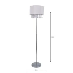 Dunelm Riah Jewel Ivory Floor Lamp 12 Dunelm Riah Jewel Ivory Floor Lamp -Lighting Heaven 1000158539 alt04
