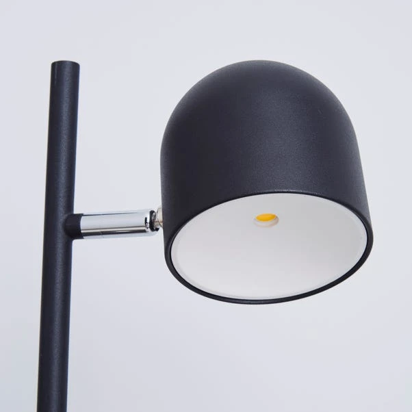 Elements Harme 2 Light Black Touch Dimmable Floor Lamp 5 Elements Harme 2 Light Black Touch Dimmable Floor Lamp - Image 3