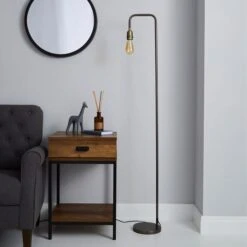 Dunelm Marsden Industrial Floor Lamp -Lighting Heaven 1000158553 alt01