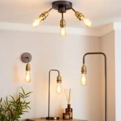 Dunelm Marsden Industrial Floor Lamp -Lighting Heaven 1000158553 alt08