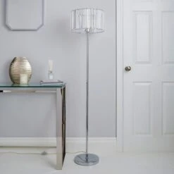 Dunelm Prism Chrome Floor Lamp -Lighting Heaven 1000158557 alt01