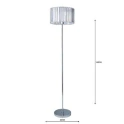 Dunelm Prism Chrome Floor Lamp -Lighting Heaven 1000158557 alt04