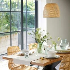 Dunelm Leena Bamboo Easy Fit Pendant -Lighting Heaven 1000158663 alt06