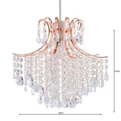 Dunelm Sheridan Jewel Copper Easy Fit Pendant -Lighting Heaven 1000158678 alt04