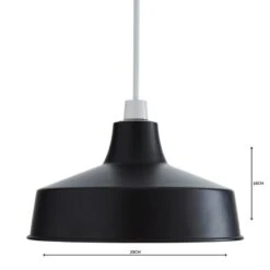 Dunelm Stern Black Easy Fit Pendant -Lighting Heaven 1000158683 alt04