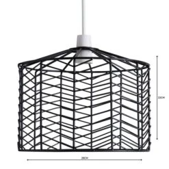 Dunelm Siena Black Easy Fit Pendant -Lighting Heaven 1000158692 alt04