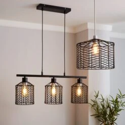 Dunelm Siena Black Easy Fit Pendant -Lighting Heaven 1000158692 alt08