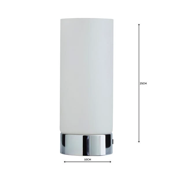 Dunelm Colton USB Port Frosted Glass Table Lamp 7 Dunelm Colton USB Port Frosted Glass Table Lamp - Image 5