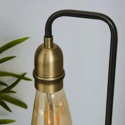 Dunelm Marsden Nickel Industrial Table Lamp And Bulb -Lighting Heaven 1000158732 alt02