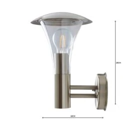 Dunelm Grax Steel Outdoor Wall Light -Lighting Heaven 1000158749 alt04