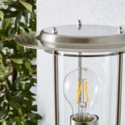 Dunelm Derek PIR Sensor Glass Steel Outdoor Wall Light -Lighting Heaven 1000158750 alt02