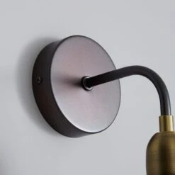 Dunelm Marsden Antique Brass Industrial Wall Light -Lighting Heaven 1000158761 alt02