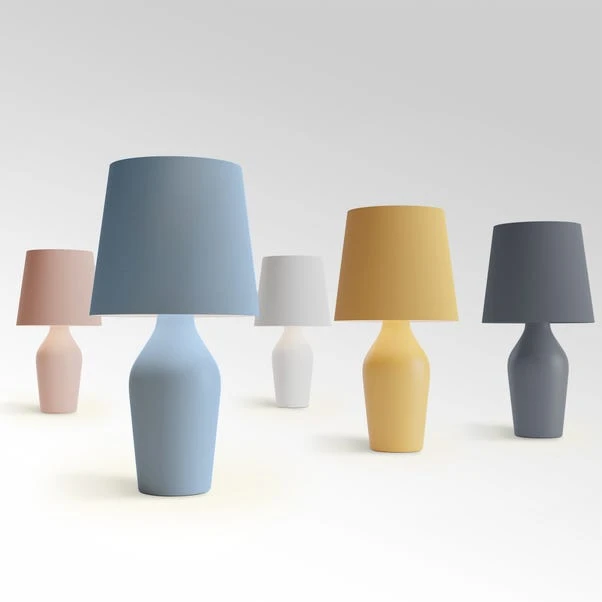 Dunelm Ava Stoneware Ochre Table Lamp 7 Dunelm Ava Stoneware Ochre Table Lamp - Image 5