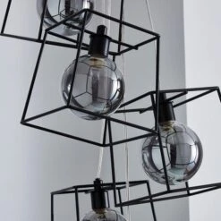 Dunelm Elena 5 Light Glass Ceiling Fitting 10 Dunelm Elena 5 Light Glass Ceiling Fitting -Lighting Heaven 1000165056 alt02