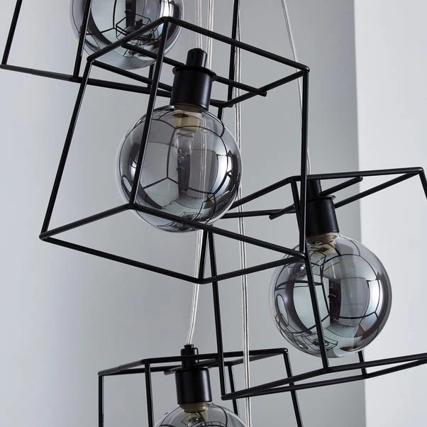 Dunelm Elena 5 Light Glass Ceiling Fitting 5 Dunelm Elena 5 Light Glass Ceiling Fitting - Image 3