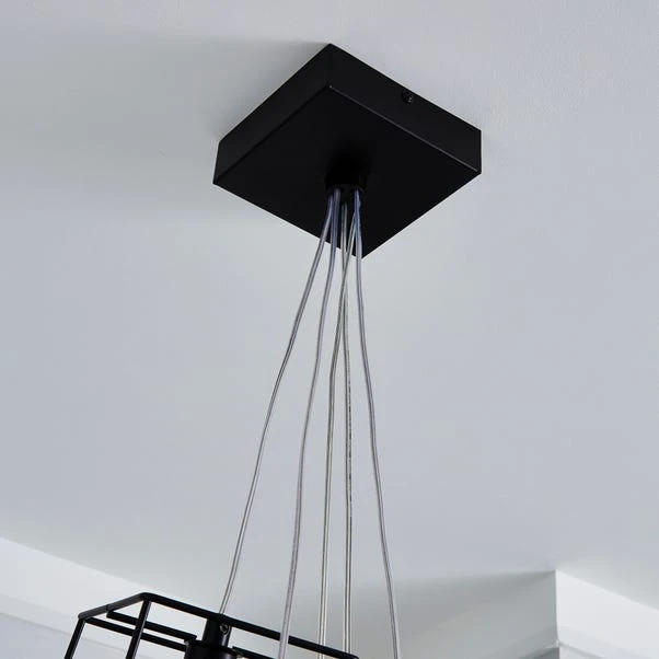 Dunelm Elena 5 Light Glass Ceiling Fitting 6 Dunelm Elena 5 Light Glass Ceiling Fitting - Image 4