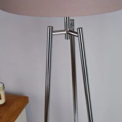 Dunelm Nora Tripod Floor Lamp Chrome -Lighting Heaven 1000165059 alt03
