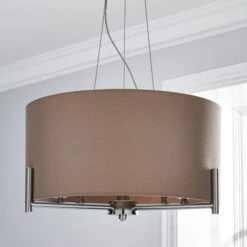 Dunelm Nora Shade Ceiling Fitting Blush 9 Dunelm Nora Shade Ceiling Fitting Blush -Lighting Heaven 1000165070 alt01
