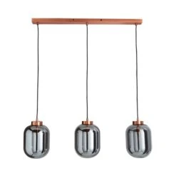 Dunelm Hunter 3 Light Glass Diner Bar Ceiling Fitting 12 Dunelm Hunter 3 Light Glass Diner Bar Ceiling Fitting -Lighting Heaven 1000165072 alt04