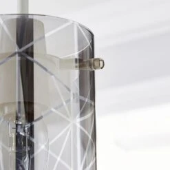 Dunelm Grayson Smoked Glass Easy Fit Pendant 9 Dunelm Grayson Smoked Glass Easy Fit Pendant -Lighting Heaven 1000169160 alt02