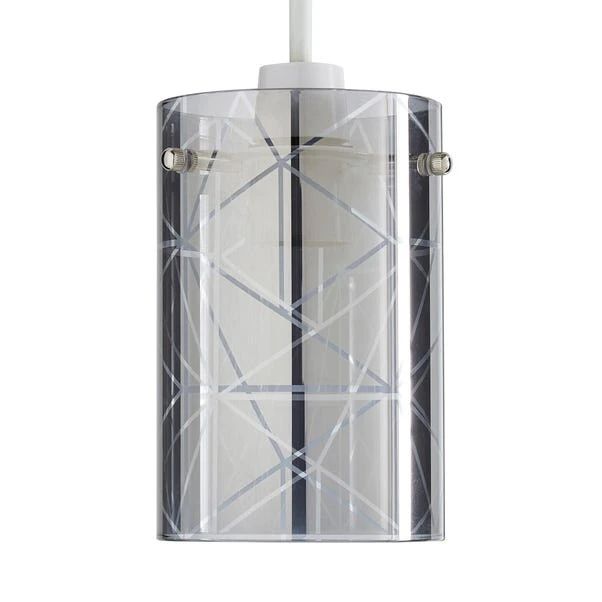 Dunelm Grayson Smoked Glass Easy Fit Pendant 6 Dunelm Grayson Smoked Glass Easy Fit Pendant - Image 4