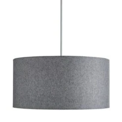 Dunelm Marl Felt 45cm Grey Drum Shade 10 Dunelm Marl Felt 45cm Grey Drum Shade -Lighting Heaven 1000169200 alt04