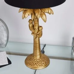 Dunelm Odisha Monkey On Palm Tree Table Lamp -Lighting Heaven 1000169208 alt02