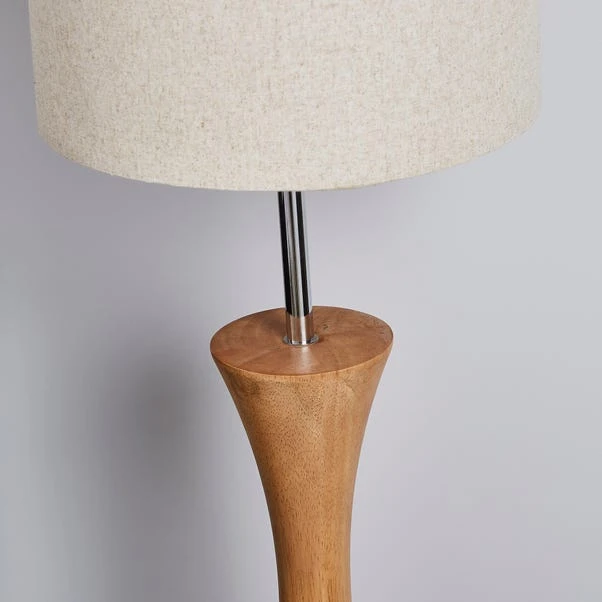 Dunelm Sala Mango Wood Floor Lamp 5 Dunelm Sala Mango Wood Floor Lamp - Image 3