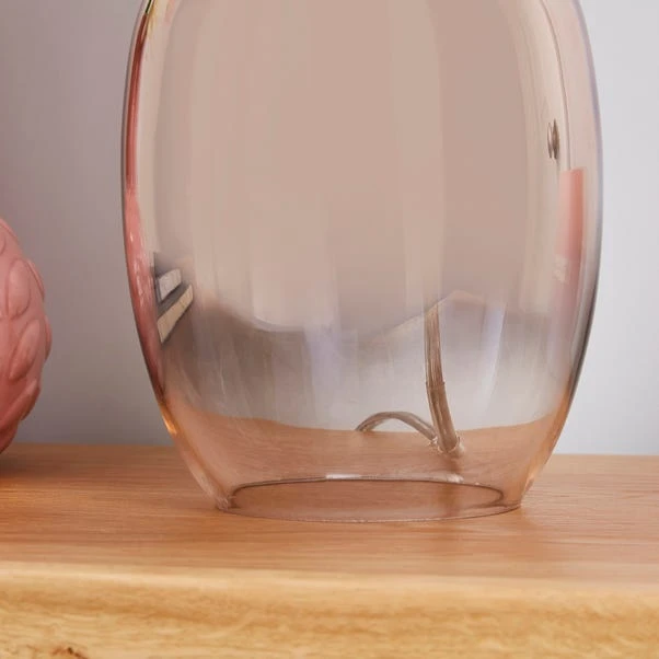 Dunelm Seychelles Mini Blush Pink Table Lamp 6 Dunelm Seychelles Mini Blush Pink Table Lamp - Image 4